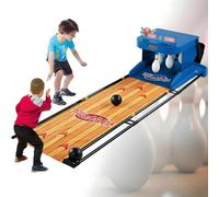 Jeu de bowling électronique pliable d'intérieur, ensemble de bowling pour enfants, jeu d'arcade de bowling, avec tableau de score lumineux LED et effets sonores réalistes, pour enfants 3.5m/11ft