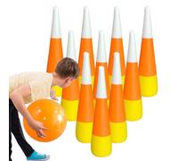 Jeu de Bowling géant - Ensemble de Jouets gonflables dans l'arrière-Cour, activité de fête Amusante pour Les | Installation Facile avec des épingles légères pour Adultes et, Butin