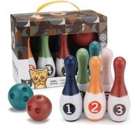 Jeu de bowling pour enfants 6PCS -Pins et 2PCS -Boules Éducation des tout-petits Mini -Jouets pour jeux d'intérieur et d'extérieur
