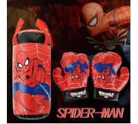 Jeu de Boxe - ALLONSCD - Spiderman - Gants de boxe pour enfants - Sac de sable - PVC et coton PP