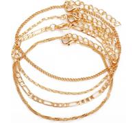 Jeu de bracelets sur la jambe Julie-Or KP34551