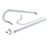 Jeu de bras télescopiques courbes avec tube rectangulaire 40x10mm CAME E786A