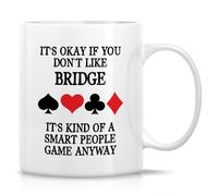 Jeu De Bridge. Ce N'Est Pas Grave Si Vous N'Aimez Pas Le Bridge, C'Est Un Jeu Plutôt Intellectuel. Tasses À Thé Jolis Mug À Café Élégantes Tasse Pour Maison Chocolat Chaud Cappuccino 330Ml