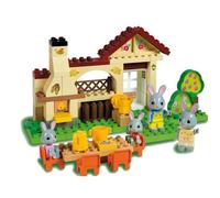 Jeu de briques - IMAGIN - Maison d'été de la famille Lapin - 70 pièces - Lego Duplo