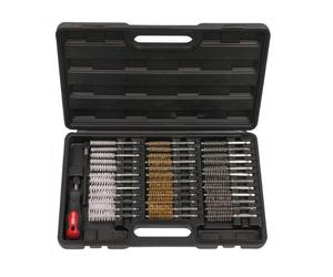 Jeu de brosses de nettoyage KS TOOLS pour puit de bougie de préchauffage ou d'injecteur - 340.0010