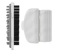 Jeu de Brosses de Remplacement pour Uwant Y100 / Y100 Steam : Large Brosse Double Face (Caoutchouc/Soies Dures) & Brosse en Velours avec 4 de Rechange pour un Nettoyage Efficace