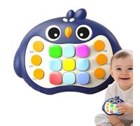 Jeu de bulles à poussée rapide, jeu de bulles à poussée rapide, jeu de console à poussée rapide portable Fidget jouets sensoriels, console de jeux Quick-Push, jeux éducatifs avec lumière et