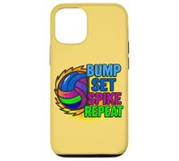 Jeu de Bump de Volleyball Spike Repeat Day Vibes Coque pour iPhone 12/12 Pro