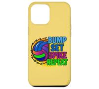 Jeu de Bump de Volleyball Spike Repeat Day Vibes Coque pour iPhone 12 Pro Max