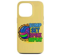 Jeu de Bump de Volleyball Spike Repeat Day Vibes Coque pour iPhone 13 Pro
