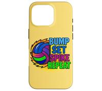 Jeu de Bump de Volleyball Spike Repeat Day Vibes Coque pour iPhone 16 Pro