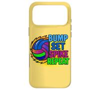 Jeu de Bump de Volleyball Spike Repeat Day Vibes Coque pour iPhone 17 Pro Max