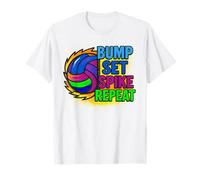 Jeu de Bump de Volleyball Spike Repeat Day Vibes T-Shirt