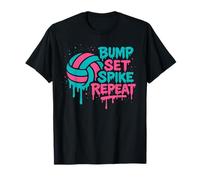 Jeu de Bump Street Art de Volleyball avec Pointes répétées T-Shirt