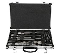 Jeu de burins de forage Kit de forets et burins à percussion rotatifs professionnels en acier 40CR pour les travaux de démolition et de construction du béton Kit d'outils robustes