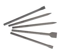 Jeu de burins SDS-max - METABO - 5 pièces - 2 burins pointus 2 burins plats et 1 burin spatule