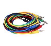 Jeu de Câbles de Test de Connecteur Banane de 4 Mm et 1,5 Mètre, Test de Fiche Banane à Pince, Fil de Test électrique avec Sonde à Pince