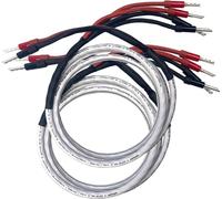 Jeu de câbles pour enceintes Hi-Fi pour connexion Bi-Wire - AudioQuest SLiP-DB 14/4 Longueur : 2 x 1.5 m