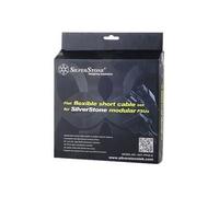 SilverStone Câbles d'alimentation SST-PP05-E – Jeu raccourci 90° plat pour Série Strider