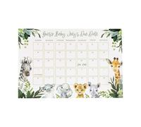 Jeu de calendrier des dates d'échéance pour bébé, calendrier de prédiction des naissances | Panneau de amusant pour la prévision de la date d'accouchement de bébé | Signe commémoratif migno