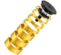 Jeu de Cales Ahead Vélo Aluminium 28.6mm Léger | Alliage aluminium , design léger CNC, résistance pour usure, idéal route et pour vtt, montage facile(Gold)