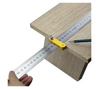 jeu de cales de jauge, Jauge de localisateur de traceur d'angle en laiton localisateur de bloc de positionnement de menuiserie outils de travail du bois jauge universelle fixe d'angle(With ruler B)