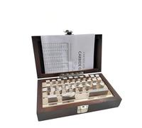 Jeu de cales étalon Blocs de jauge, jeu parallèle, bloc en acier rapide, ensemble 32 pièces, d'inspection métrique, Grade 0 Grade1(Grade 0)