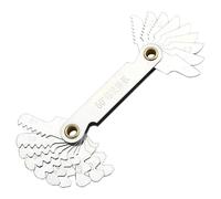 Jeu de cales étalon Jauge de filetage à 55/60 degrés, jauge de pas de vis d'engrenage, outil de mesure en acier au carbone, mesure du filetage du robinet(5pcs,60 Degree)