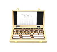 Jeu de Cales étalons en céramique Ultra-résistante à l'usure, Bloc de Mesure, Calibre à Coulisse, micromètre (112 pièces DIN ISO3650, u 0) (38 pièces GB T 6093, u 1)