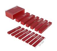 Jeu de cales hauteur précision en aluminium for défonceuse et scie circulaire - Outil travail du bois, Série Pro(Zwart)