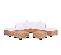 Jeu De Canapés 18 Pcs Rotin Naturel Vidaxl Vidaxl