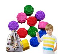 Jeu de capture de pierre, jeu de jeu Gonggi - Jack Gonggi traditionnel, jeu de pierre de galets | Jouet d'entraînement de galets aux couleurs vives qui améliorent la coordination main-paire