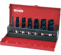 Jeu de carottage Ruko 7 pces HSS-TiAlN longueur 30mm Weldon - 108820F