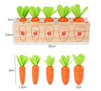 Jeu De Carottes En Bois Pour Enfants, Jouet Amusant Montessori, Puzzle En Forme De Chiffres, Taille De La Cognition, Jouet Éducatif Précoce, Cadeau