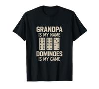 Jeu de Carreaux de Train Mexicain Grandpa Domino Player Dominos Lover T-Shirt