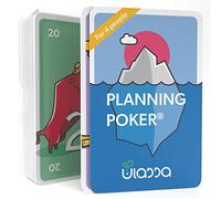 Jeu de carte de Agile Planning Poker Cards pour 4 personnes (1 jeux) - Jeu de cartes Scrum Poker pour une estimation efficace des efforts en équipe - Version Ulassa