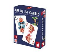 Janod - Jeu de 54 Cartes pour Enfants - Jeux de Cartes à Jouer en Carton Lisse - Idéal pour la Bataille, Président, Kem's, Poker … - Dès 4 Ans