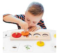 Jeu De Cartes À Associer pour Tout-Petits - Jeu en Bois pour La Pensée Logique - de Puzzle d'Association pour l'Apprentissage des Mots Anglais | pour Salle De Classe Maternelle Filles Préscolaires