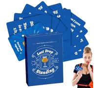 Jeu De Cartes À Boire Pour Les Amoureux Ivres | Jeu À Boire - 50 Cartes De Conversation, À Risque Pour Les Adultes Pour Votre Partenaire, Fête Romantique, Usage Général, Utilisez Votre