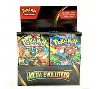 Jeu de cartes à collectionner Pokémon, série MEGA, Super Évolution, version anglaise, 1 boîte de 360 pièces, 1 paquet de 10 pièces, jeu de bataille sur table, cartes de collection, cadeaux de fête, ca