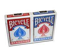 Bicycle Jeu de cartes Rider Back – 2 jeux (54 cartes) rouge et bleu