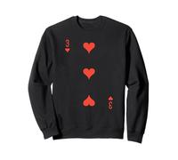 Jeu de Cartes à Jouer Three of Hearts Sweatshirt