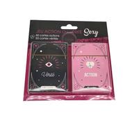 Jeu de Cartes Action ou Vérité, 2 Paquets de 50 Cartes, Rose et Noir