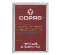 Jeu de cartes Ass Altenburger Copag Plastik 2 Jumbo Index Rouge