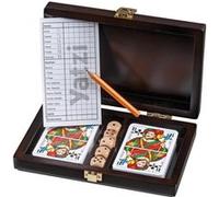 Jeu de cartes avec dés et carte de score Yahtzi 19x12.5x4cm Philos