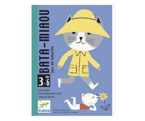 Jeu de cartes Bata Miaou par Djeco - Amusement félin pour toute la famille
