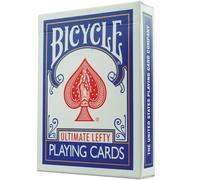 Jeu de Cartes Bicycle pour Gaucher - Bicycle Ultimate Lefty (+ TUTORIEL avec 7 Tours de Magie offerts) (Bleu)