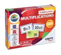 Cayro - Cartes Flash Multiplications - Jeu De Cartes De Multiplication - Tables De Multiplication De 1 À 10 - Apprendre De Manière Ludique - Jeu Mathématique