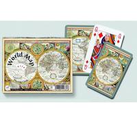 Jeu De Cartes - Coffret De 2 X 55 Cartes : Carte Du Monde