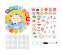 Jeu De Cartes D'Activités pour Bébé - Développement des Compétences Main-Œil Carte Flash | Cartes de Reconnaissance des Formes,pour Les Écoles à la Maison Le Préscolaire la Maternelle et Les